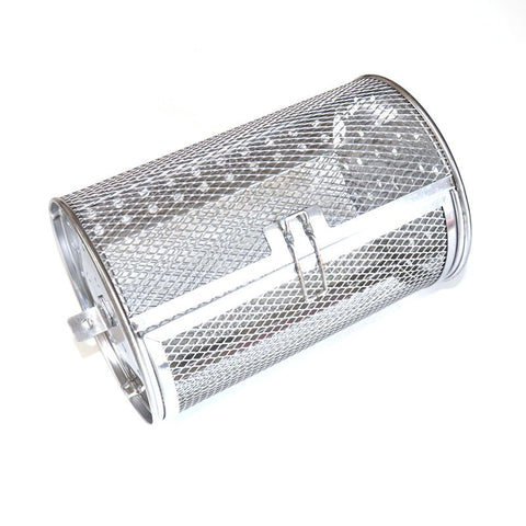 Stainless Steel Air Fryer Rotisserie Basket with 360 Degree Rotation for Fries, Nuts, Meat and Oven Cooking, Silver, 25 cm In Australia - Darrahopens