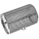 Stainless Steel Air Fryer Rotisserie Basket with 360 Degree Rotation for Fries, Nuts, Meat and Oven Cooking, Silver, 25 cm