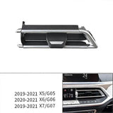 Front Left Center AC Vent Grille Repair Kit ABS Replacement For X5 X6 X7 G05 G06 G07 2019 2021 Black