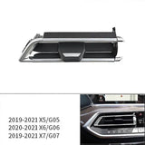 Front Left Center AC Vent Grille Repair Kit ABS Replacement For X5 X6 X7 G05 G06 G07 2019 2021 Black