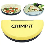 BPA-Free Wrap Crimper Toastie Maker, Plastic Sealer for Hot and Cold Filled Wraps, Snacks, Lunches and Family Food Prep, Black and Yellow