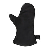 Heat Resistant Leather Oven Mitt with Cotton Lining for Grilling, Fireplaces, BBQ and Kitchen Cooking, Black, for Hot Cookware Handling In Australia - Darrahopens