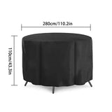 Round Fire Pit Cover, Waterproof UV Resistant Polyester Protection for Outdoor Patio Braziers and Garden Storage, Black, 76 x 30 cm