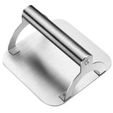 Stainless Steel Burger Press with Flat Base and Handle for Smash Burgers, Grills, Stovetops, Home Kitchens and Restaurants, Silver In Australia - Darrahopens