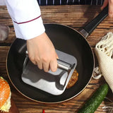 Stainless Steel Burger Press with Flat Base and Handle for Smash Burgers, Grills, Stovetops, Home Kitchens and Restaurants, Silver In Australia - Darrahopens