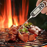 Digital Meat Thermometer with Stainless Steel Probe, Fast Instant Read Display for Cooking, BBQ, Grilling, Frying and Candy Making