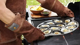 Cast Iron Oyster Grill Pan with 12 Cavities, Non-Stick Baking and Serving Plate for Grilling, Cooking and Seafood, Black In Australia - Darrahopens