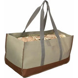 Large 600D Oxford Firewood Carrier Bag with Handles for Fireplace Log Storage, Camping and Household Use, Khaki, 64 x 30 x 33 cm In Australia - Darrahopens