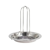 Stainless Steel Vertical Chicken Roaster Rack for Small Poultry, Grills, Ovens and Smokers, Easy-Clean BBQ Cooking Stand, Silver