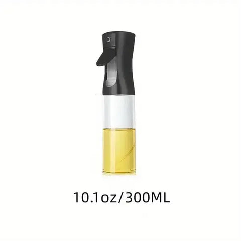 300 mL Plastic Oil Spray Bottle, Cooking Sprayer for Grilling, Picnics, Salads and Everyday Kitchen Use, Black