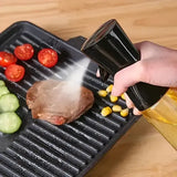 300 mL Plastic Oil Spray Bottle, Cooking Sprayer for Grilling, Picnics, Salads and Everyday Kitchen Use, Black