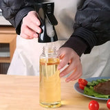300 mL Plastic Oil Spray Bottle, Cooking Sprayer for Grilling, Picnics, Salads and Everyday Kitchen Use, Black