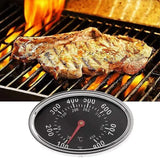 Stainless Steel BBQ Grill Lid Thermometer Replacement with Heat Indicator for Grill and Oven Lids, Black, 8 x 5 cm In Australia - Darrahopens