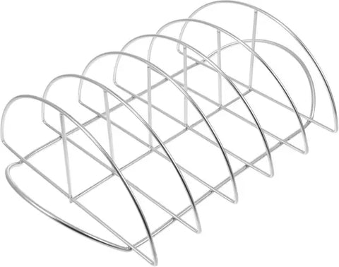 Stainless Steel BBQ Rib Rack, Non-Stick Holder for up to 5 Racks of Ribs, Outdoor Grilling, Camping and Oven Cooking, 38 cm In Australia - Darrahopens