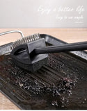 3-in-1 BBQ Grill Cleaning Brush with Scraper, Scrub Pad and Brass Bristles for Grills and Griddles, Black, 38 cm In Australia - Darrahopens