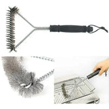 Stainless Steel BBQ Grill Cleaning Brush with Ergonomic Handle for Outdoor Grills, Smokers, Grates and Everyday Maintenance, 30 x 17 cm In Australia - Darrahopens