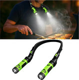 Magnetic LED BBQ Grill Light with Hands-Free Neck Mounted Spotlights for Smoking, Outdoor Cooking and Night Grilling, Black and Green In Australia - Darrahopens