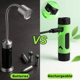Magnetic LED BBQ Grill Light with Hands-Free Neck Mounted Spotlights for Smoking, Outdoor Cooking and Night Grilling, Black and Green In Australia - Darrahopens