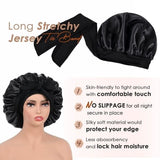 Double-Layer Satin Sleep Bonnet with Adjustable Drawstring and Soft Lining for Curly, Natural and Protective Hairstyles, Pink