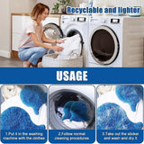 10 Pack Reusable Pet Hair Removers for Washing Machines, Microfiber Laundry Fur Catchers for Clothes, Bedding and Blankets, Blue In Australia - Darrahopens
