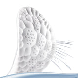 1 Pair 4D Cushioned Insoles with Shock Absorption and Breathable PU Lycra Support for Walking and Sports, Grey, Size 43-44, 27 cm In Australia - Darrahopens
