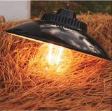 Rechargeable Retro LED Camping Lantern with Hanging Hook, 200 lm Warm Light, 1200 mAh USB-C Battery and 2 Modes, Black In Australia - Darrahopens