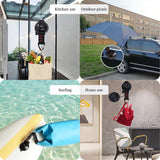 4 Pack Heavy Duty Rotating Suction Cup Anchors with Locking Handles for Tents, Awnings, Travel and Smooth Surfaces, Black