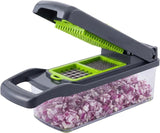 13-in-1 Vegetable Chopper with 8 Interchangeable Stainless Steel Blades and Storage Box for Slicing, Dicing, Grating and Chopping In Australia - Darrahopens