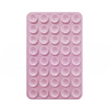 Reusable Silicone Suction Cup Phone Holder Pad for Hands-Free Mounting on Mirrors and Smooth Surfaces, Washable Self-Adhesive, Pink In Australia - Darrahopens