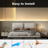 Battery Operated Warm White LED Strip Lights with Remote Control, 8 Modes, Dimmable Timer and Cuttable Self-Adhesive Backing In Australia - Darrahopens