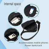 Waterproof Oxford Sling Bag with Adjustable Shoulder Strap and Zipped Pockets for Travel, Hiking, Cycling and Everyday Carry, Black In Australia - Darrahopens