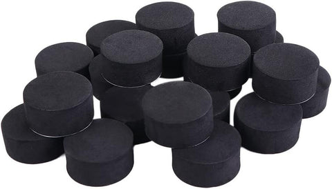 24 Pack Self-Adhesive Flower Pot Feet, Round Plant Pot Risers for Drainage, Slip Protection and Patio Protection, Black, 1.5 cm In Australia - Darrahopens