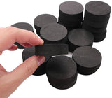 24 Pack Self-Adhesive Flower Pot Feet, Round Plant Pot Risers for Drainage, Slip Protection and Patio Protection, Black, 1.5 cm In Australia - Darrahopens