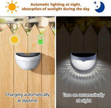 8 Pack Solar LED Fence Lights with Automatic Dusk to Dawn Sensor and Waterproof Design for Gardens, Paths and Outdoor Decor, Warm White