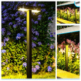 Solar Powered Garden Ground Light with Automatic Dusk to Dawn Sensor, Waterproof Stake Lamp for Paths, Lawns, Patios and Landscapes