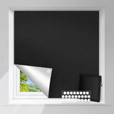 Portable Blackout Window Blind with Self-Adhesive Hook and Loop Straps, No-Drill Polyester Sun Blocker for Travel and Bedrooms, 150 x 200 cm In Australia - Darrahopens