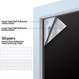 Portable Blackout Window Blind with Self-Adhesive Hook and Loop Straps, No-Drill Polyester Sun Blocker for Travel and Bedrooms, 150 x 200 cm In Australia - Darrahopens