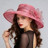 Women's Foldable Organza Wide Brim Sun Hat with Breathable Mesh Design for Beach, Travel and Garden Wear, Beige, 56-58 cm In Australia - Darrahopens