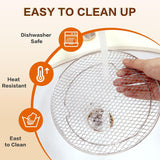 3 Tier Round Stainless Steel Air Fryer Rack with Stackable Mesh Layers for Baking, Drying and Crisp Cooking in Ovens and Air Fryers In Australia - Darrahopens