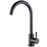 Kitchen Faucet, Single Handle High Arc Sink Faucet, 360 degree rotation, single-handle control, Matte Black Finish In Australia - Darrahopens