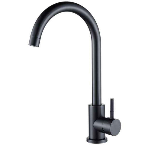 Kitchen Faucet, Single Handle High Arc Sink Faucet, 360 degree rotation, single-handle control, Matte Black Finish In Australia - Darrahopens