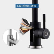 Kitchen Faucet, Single Handle High Arc Sink Faucet, 360 degree rotation, single-handle control, Matte Black Finish In Australia - Darrahopens