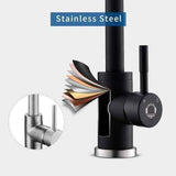 Kitchen Faucet, Single Handle High Arc Sink Faucet, 360 degree rotation, single-handle control, Matte Black Finish In Australia - Darrahopens