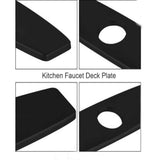 Sink cover plate, Stainless steel material, 10 Inch Sink Deck Plate, stainless steel construction, Matte Black Finish In Australia - Darrahopens