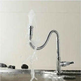 Outdoor Kitchen Faucet 360 Degree Rotation Swivel Single Hole Single Lever Kitchen Faucet Cold Water Basin Mixer, ceramic material, Chrome Finish In Australia - Darrahopens
