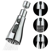 Kitchen Faucet Nozzle, 360 Degree Rotation Rotating Mixer Tap Sprayer, ABS material, 3 Spray Modes, Silver/Black Finish Options In Australia - Darrahopens