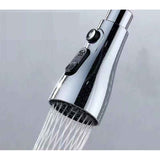 Kitchen Faucet Nozzle, 360 Degree Rotation Rotating Mixer Tap Sprayer, ABS material, 3 Spray Modes, Silver/Black Finish Options