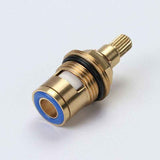 Compatible with 1/2 Ceramic Faucet Cartridge, Hot and Cold Ceramic Faucet, G1/2 Thread, 20-Tooth Valve Stem, Blue Finish