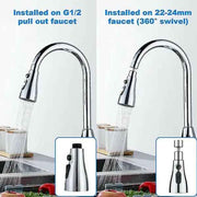 Promotional Spray for Kitchen Faucet 3 Spray Modes- 360 Degree Rotation Nozzle for Kitchen Faucet, Faucet Head, Sink Mixer Spray, Silver Finish In Australia - Darrahopens