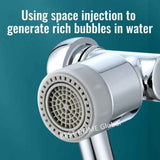 New 1080 Degree Rotation Universal Rotation Faucet Sprayer Head For Sink Faucet Extender Splash Bubbler Nozzle Kitchen Tap 22/24 Adaptor 1080 one mode In Australia - Darrahopens